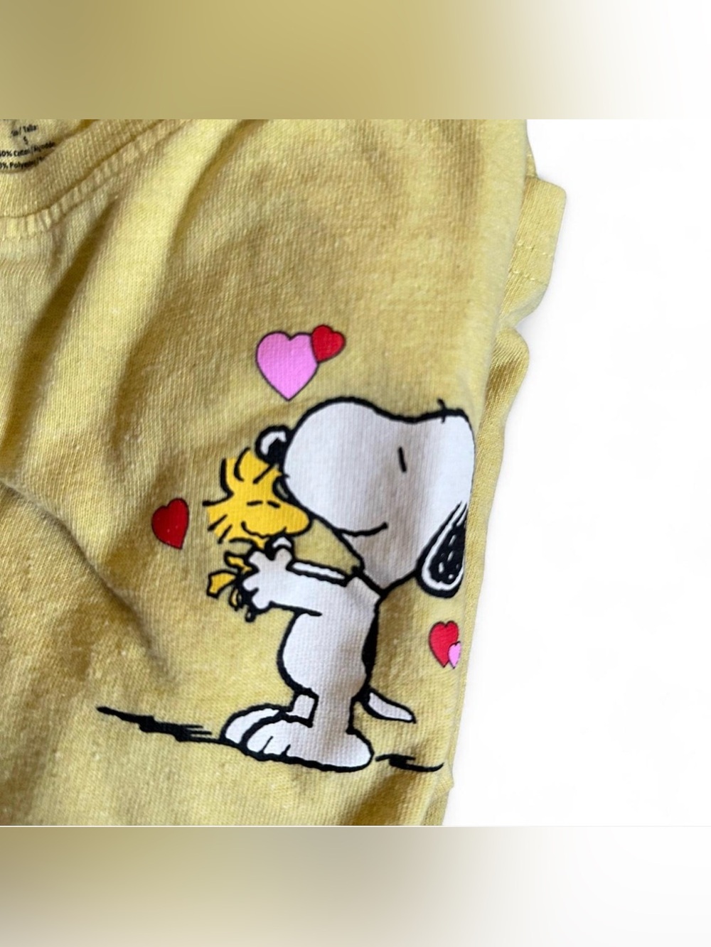 Snoopy & Woodstock Yellow Graphic Tee